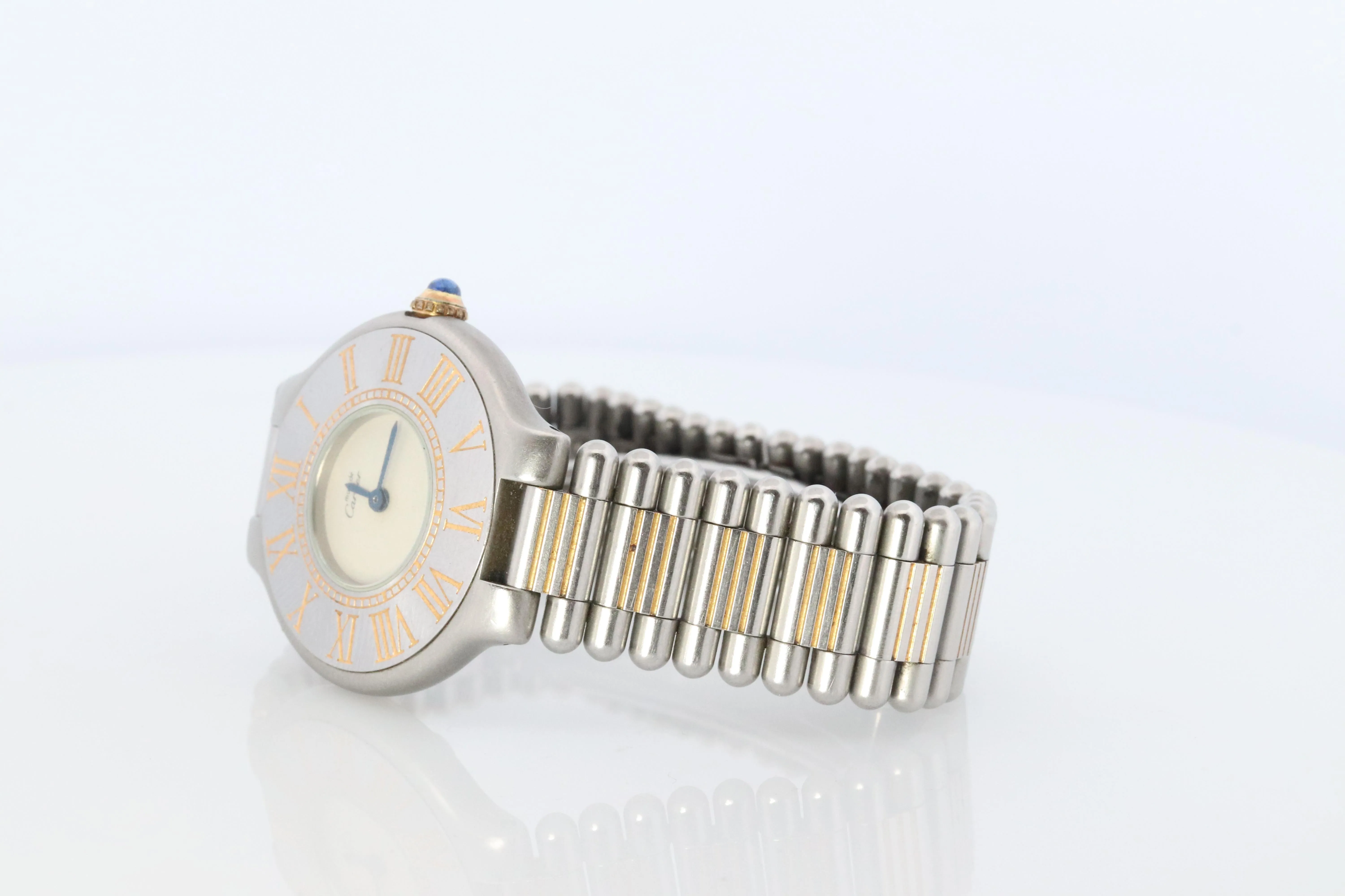 Genuine Cartier 9010 Watch. Must de Cartier 21 Stainless Steel Quartz Watch.