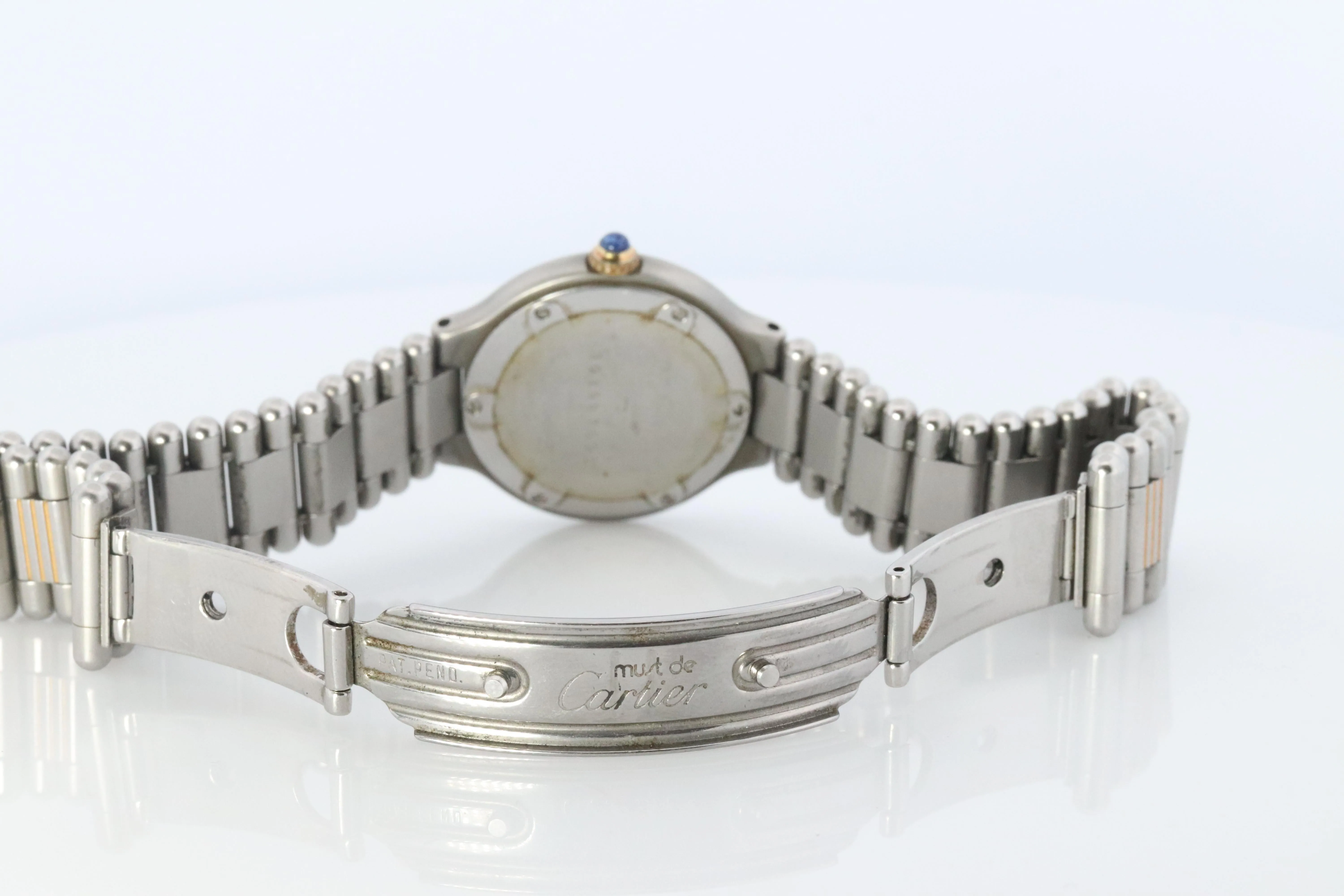 Genuine Cartier 9010 Watch. Must de Cartier 21 Stainless Steel Quartz Watch.