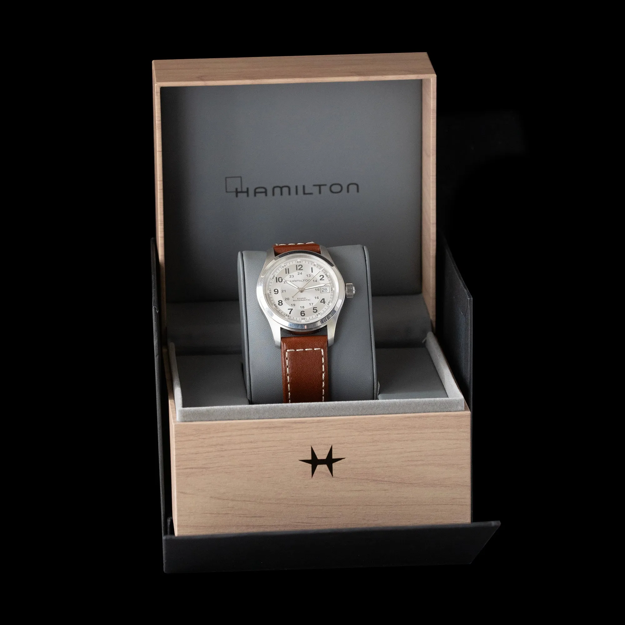 Hamilton - 2023 Khaki Field Auto 'Silver Dial'