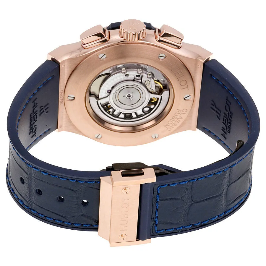 Hublot Classic Fusion Automatic Blue Sunray Dial 18kt King Gold Men's Watch 521.OX.7180.LR
