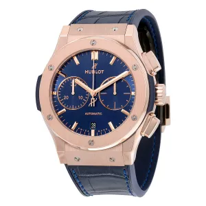 Hublot Classic Fusion Automatic Blue Sunray Dial 18kt King Gold Men's Watch 521.OX.7180.LR