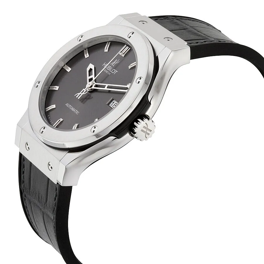 Hublot Classic Fusion Black Dial Black Leather Men's Watch 542NX7070LR 542.NX.7070.LR