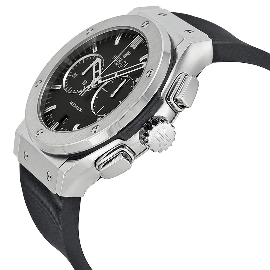 Hublot Classic Fusion Black Dial Titanium BLack Rubber Men's Watch 521NX1170RX 521.NX.1170.RX
