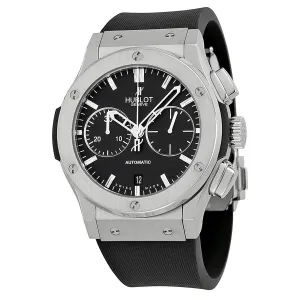 Hublot Classic Fusion Black Dial Titanium BLack Rubber Men's Watch 521NX1170RX 521.NX.1170.RX