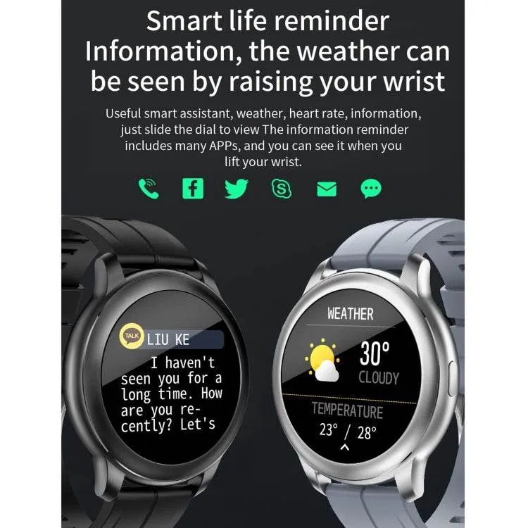 IP67 Waterproof Smart Watch with 1.3" IPS Color Screen - Sleep, Heart Rate, and Blood Pressure Monitoring