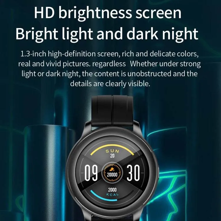 IP67 Waterproof Smart Watch with 1.3" IPS Color Screen - Sleep, Heart Rate, and Blood Pressure Monitoring