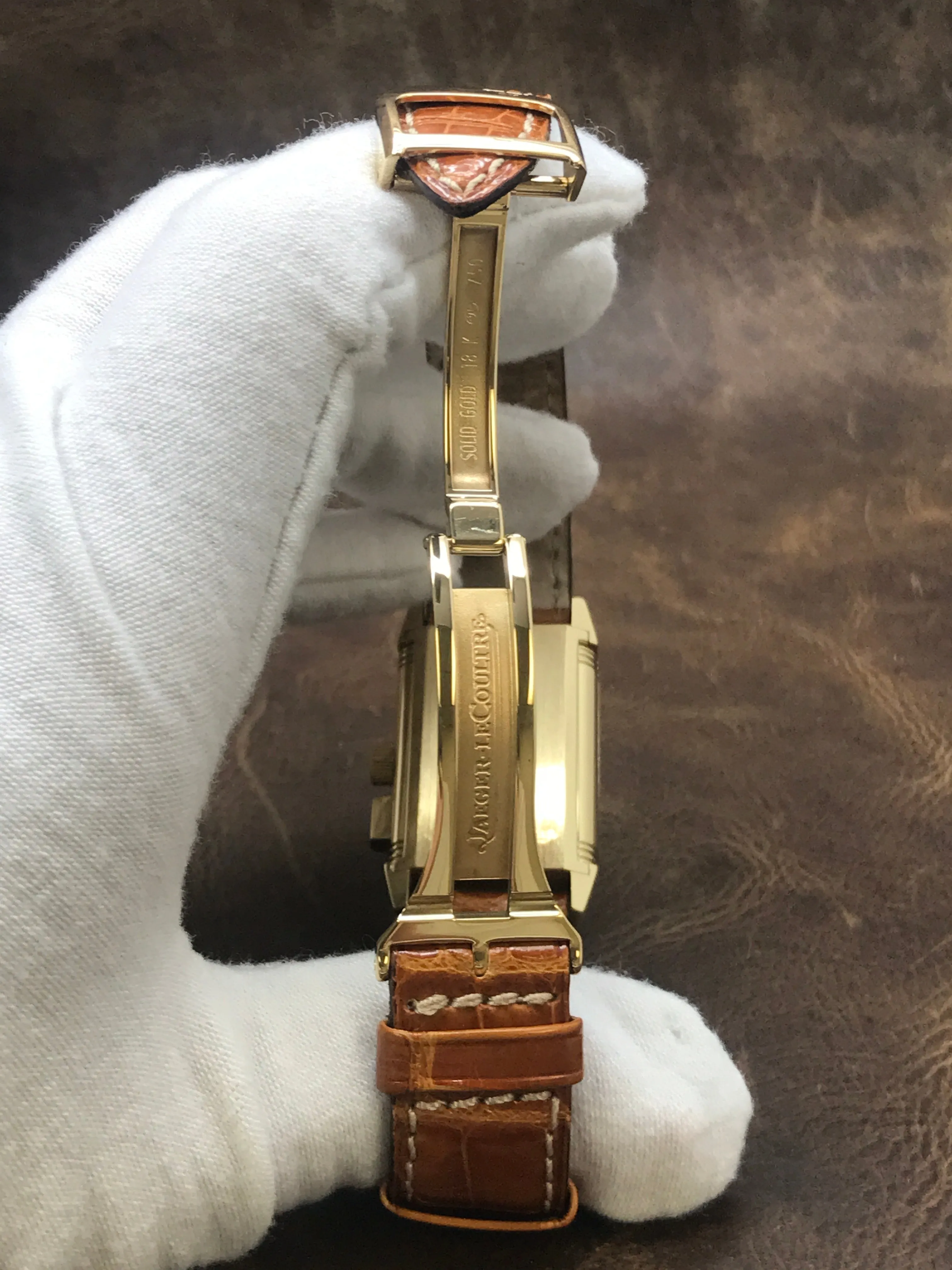 Jaeger-Lecoultre Reverso 18K Memory 255.1.82 Silver Dial Manual winding Men's Watch