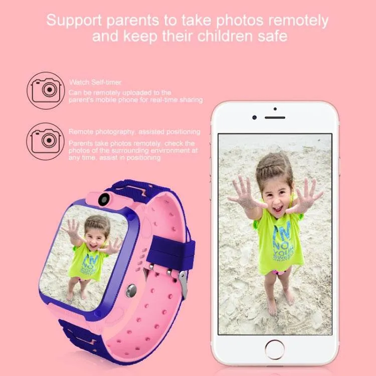 Kiddie Smartwatch Q120 - 1.44" Color Display, IP67 Waterproof, GPS Tracking, Two-Way Calling, SOS Feature, and Voice Monitoring for Ages 3-12
