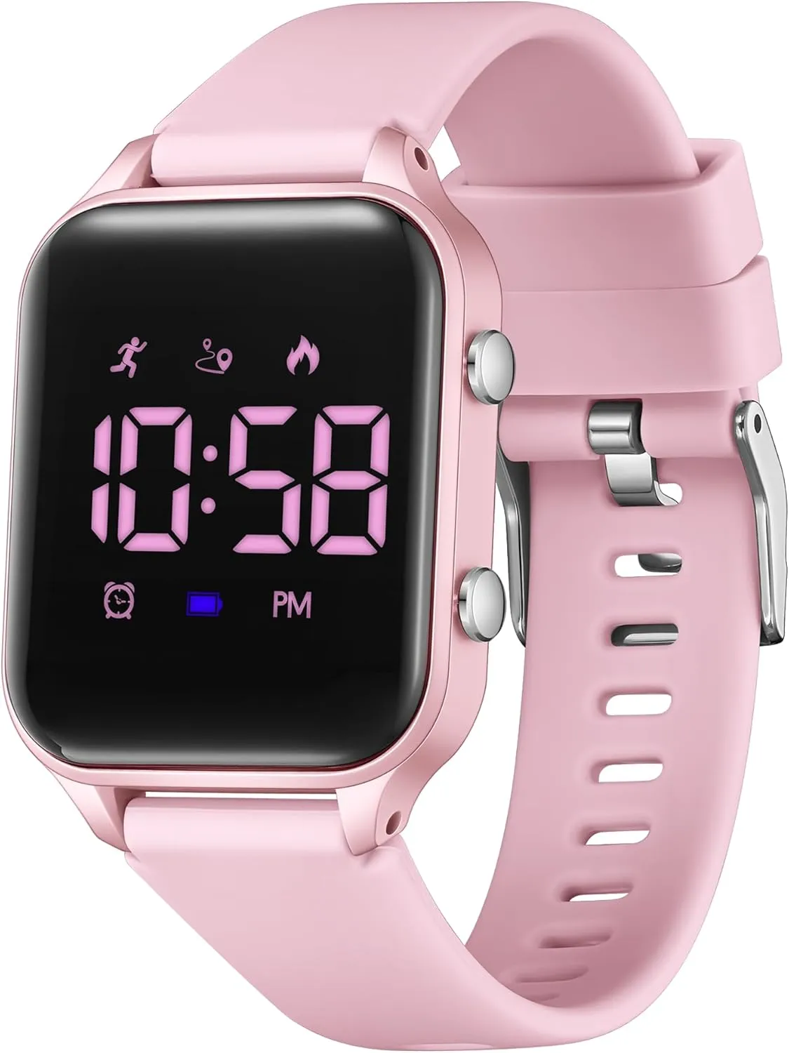 Kids Digital Watches for Boys Girls, Sports Watch with Fitness Tracker, Pedometer, Alarm Clocks, Stopwatch, No App Needed Waterproof Kids Watch, Gift for Teens Student Girls Boys Ages 5-14