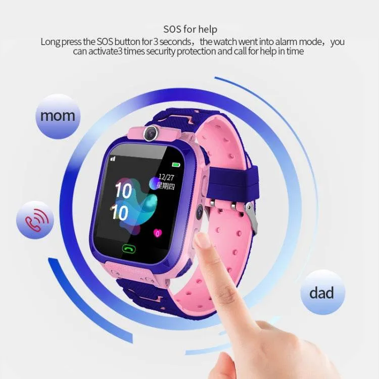 Kids' Smartwatch Q12B with 1.44" Color Display, LBS Tracking, SOS Function, and Two-Way Calling
