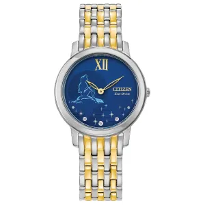 Ladies' Citizen Eco-Drive Disney Princess Ariel Diamond Accent Two-Tone Watch | EX1499-50W | EX1499-50W