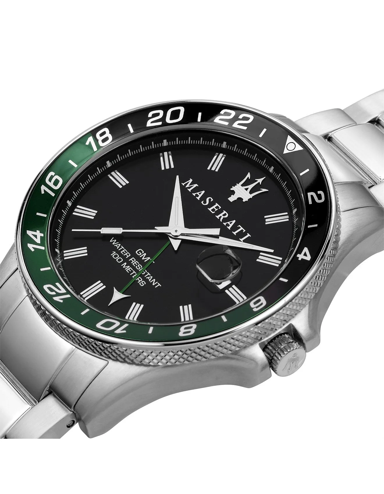 MASERATI SFIDA 44MM CHR BLACK DIAL BR SS - R887360015