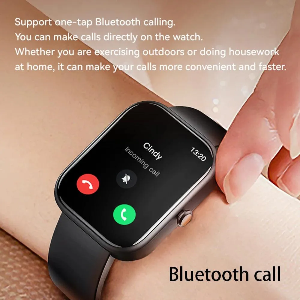 Men Smartwatch Fashion Bluetooth Call BT Music Alarm Clock Voice Assistant Waterproof Smart Watches For Android Phone G21