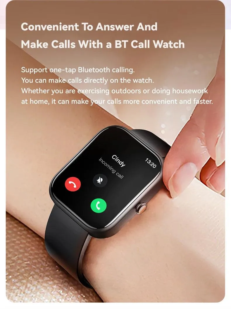 Men Smartwatch Fashion Bluetooth Call BT Music Alarm Clock Voice Assistant Waterproof Smart Watches For Android Phone G21