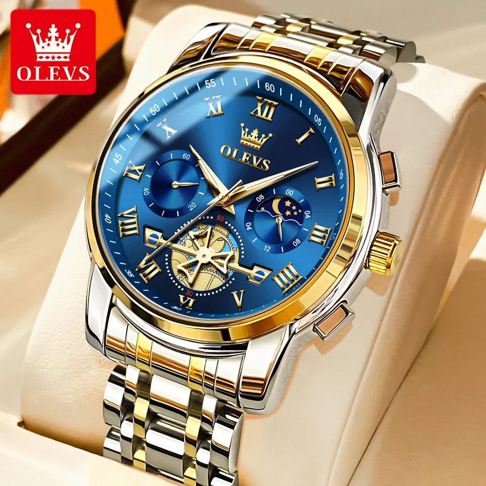 Men's Watches Classic Roman Scale Dial Luxury Wristwatch for Man Original Quartz Waterproof Luminous Male reloj