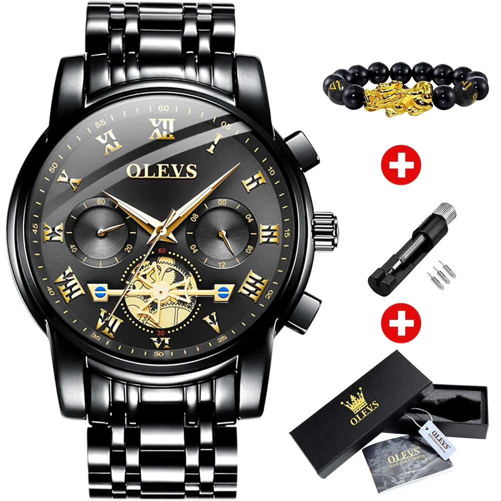 Men's Watches Classic Roman Scale Dial Luxury Wristwatch for Man Original Quartz Waterproof Luminous Male reloj