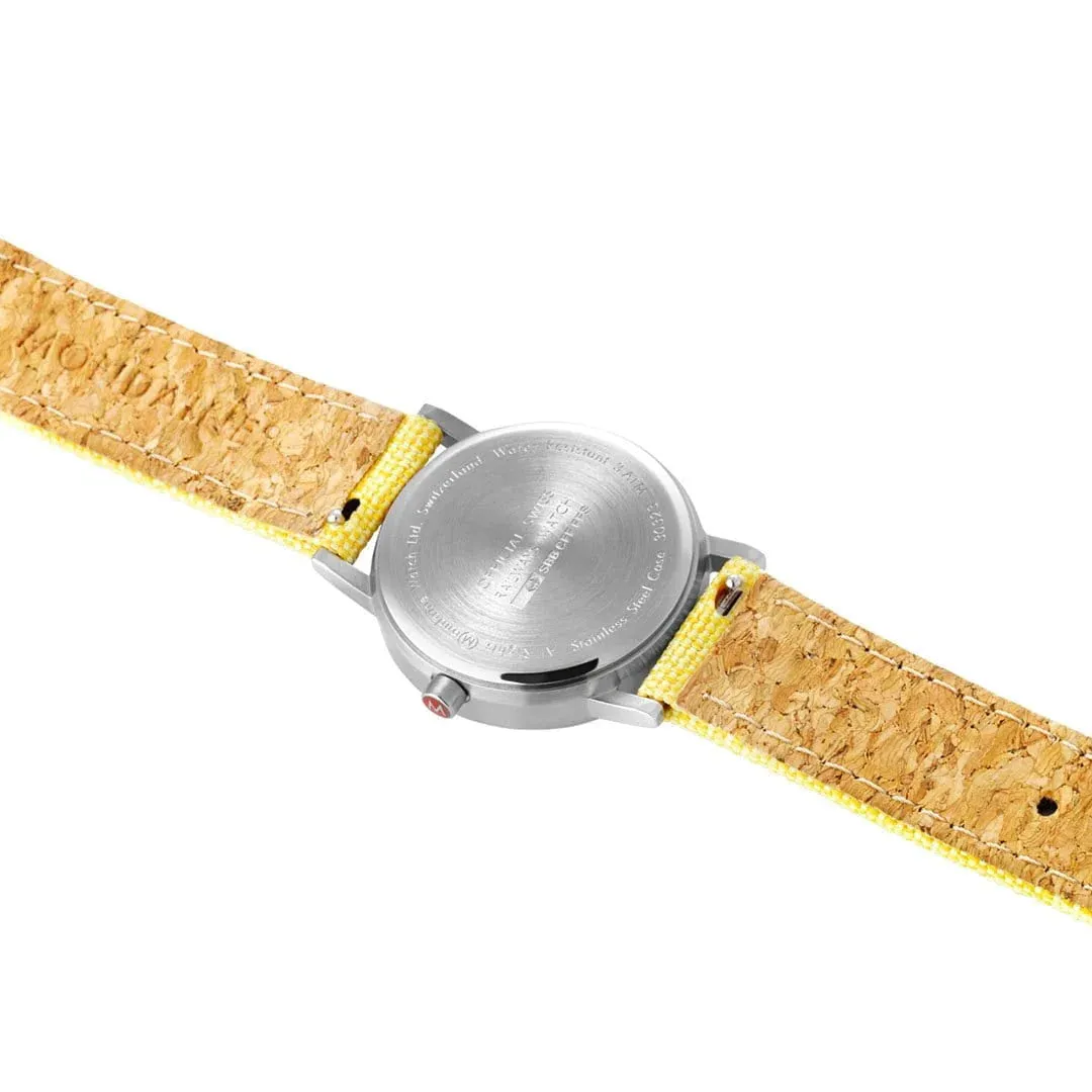 Mondaine Ladies Watch Classic White Modern Yellow A658.30323.17SBE