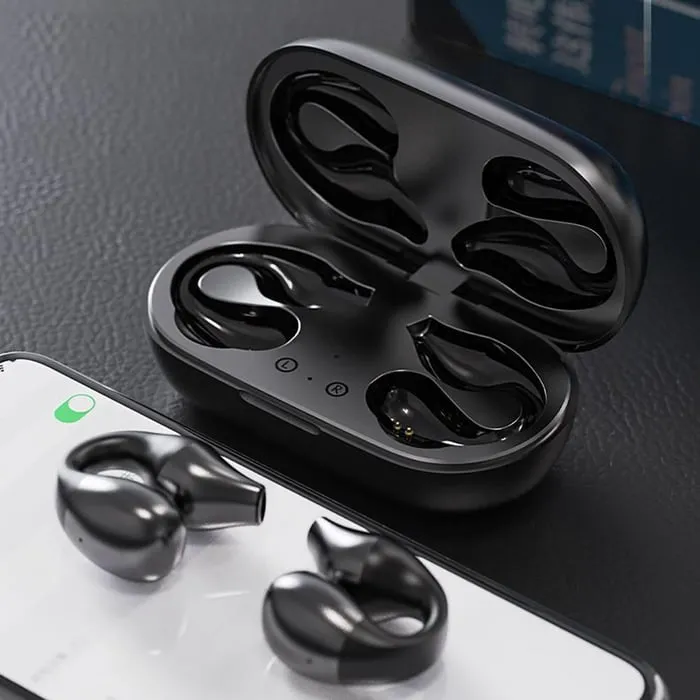 New Year Promotion 49% OFFWireless Ear Clip Bone Conduction Headphones
