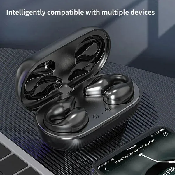 New Year Promotion 49% OFFWireless Ear Clip Bone Conduction Headphones
