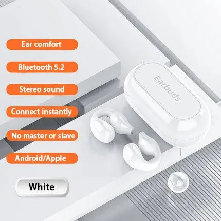 New Year Promotion 49% OFFWireless Ear Clip Bone Conduction Headphones
