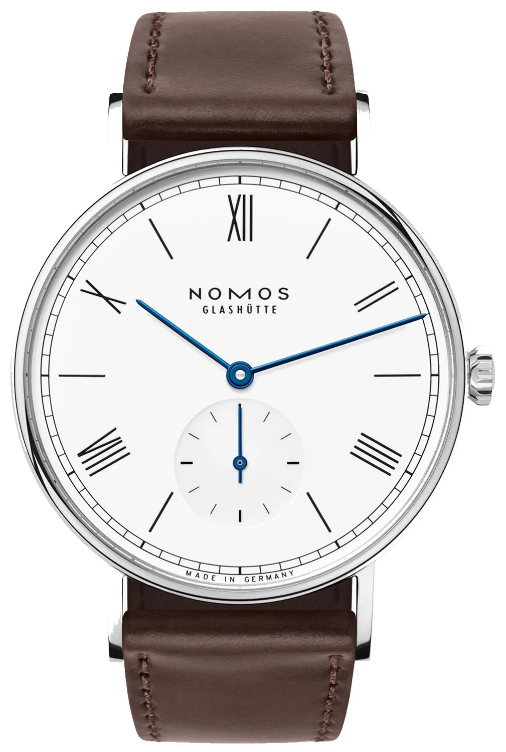 NG Watch Ludwig 38 White Enamel Steel Back