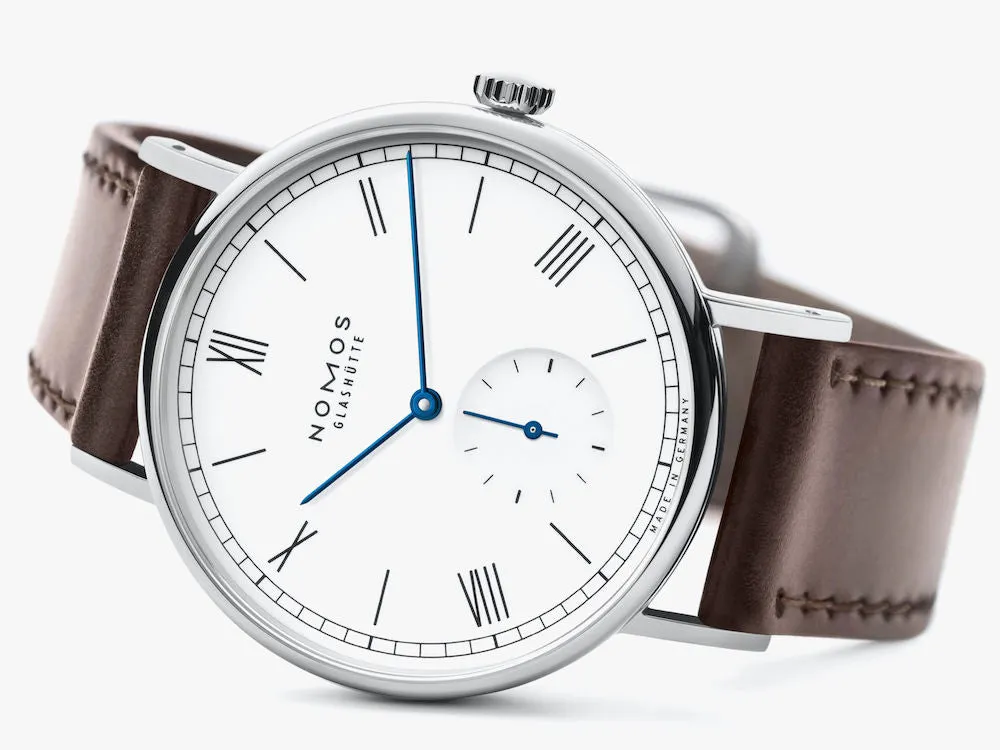 NG Watch Ludwig 38 White Enamel Steel Back
