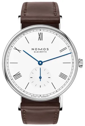 NG Watch Ludwig 38 White Enamel Steel Back