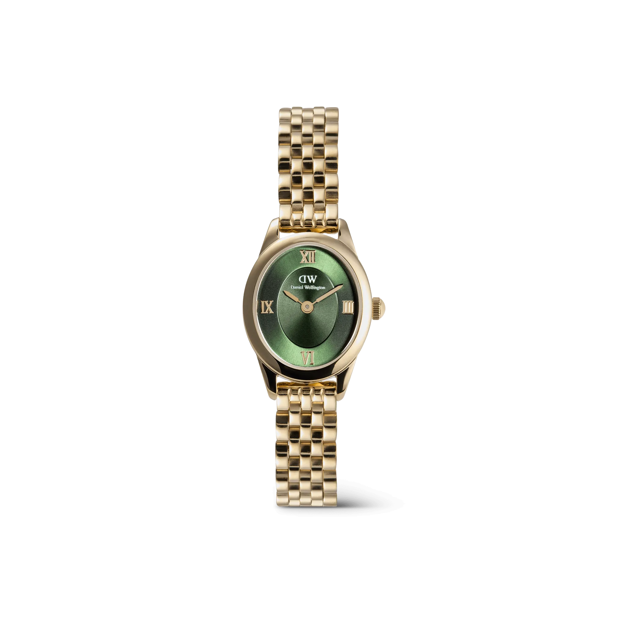 Ophelia Mini Emerald Gold
