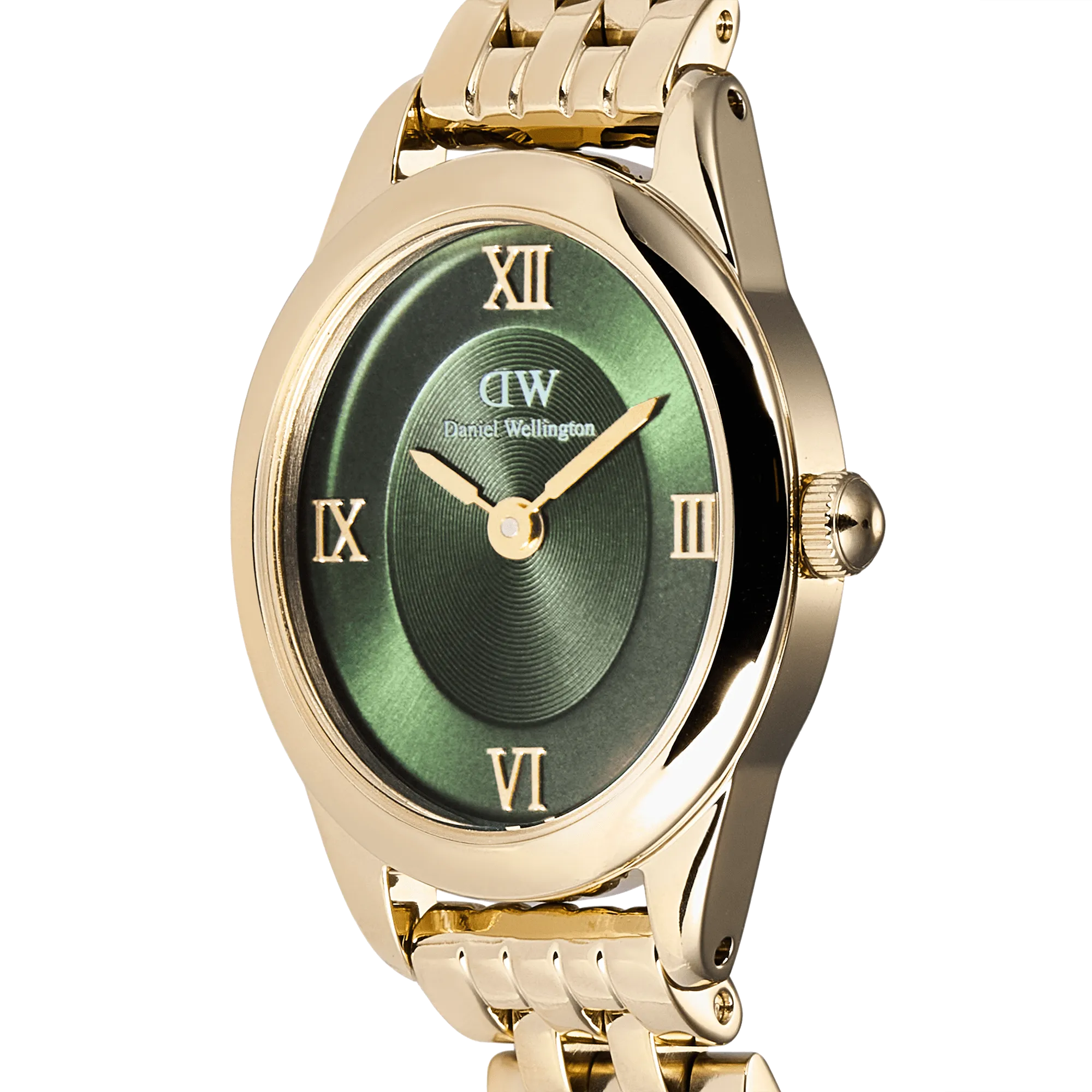 Ophelia Mini Emerald Gold