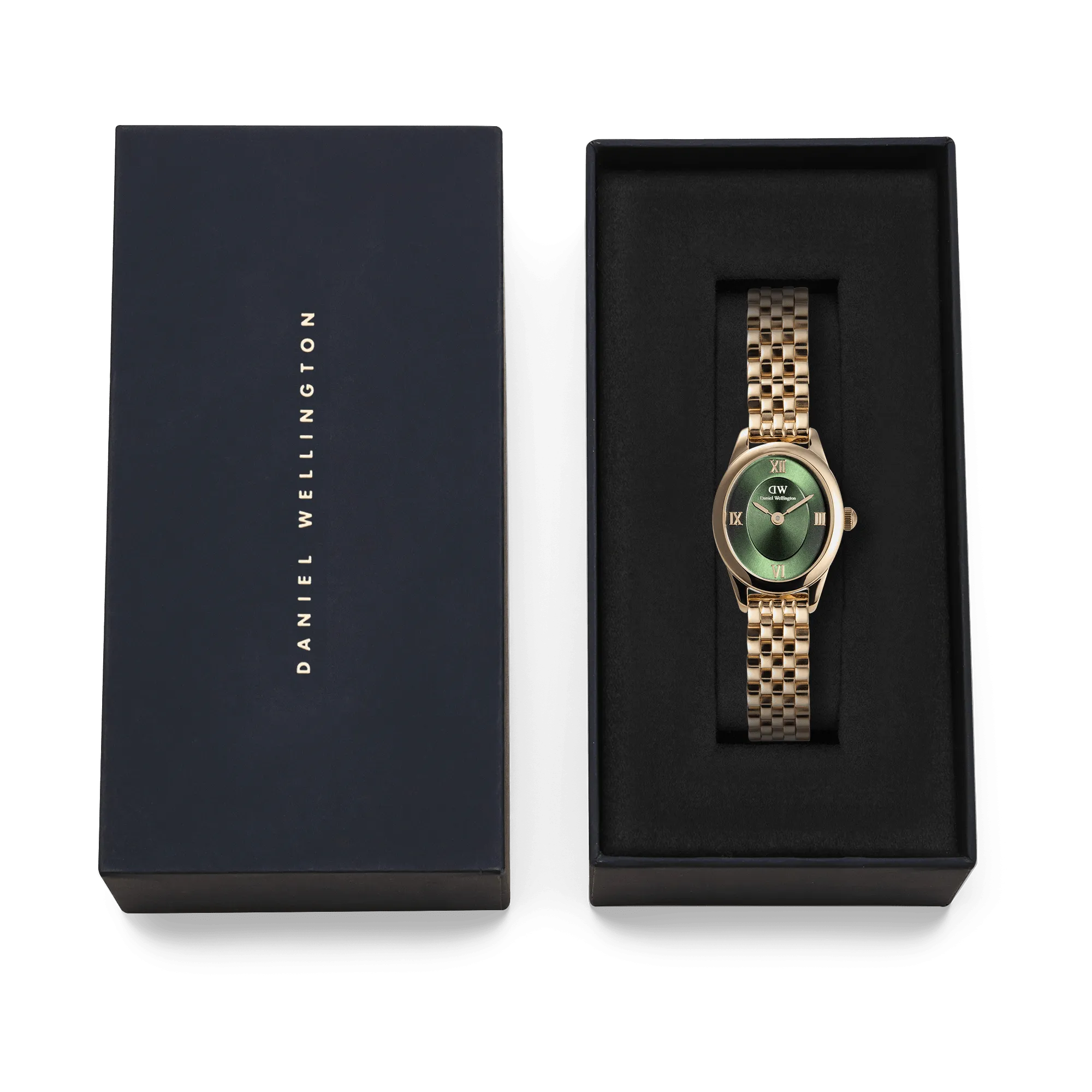 Ophelia Mini Emerald Gold