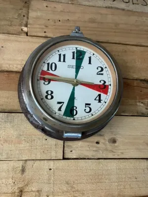 Original Salvaged Seiko Radio Dial ships Clock