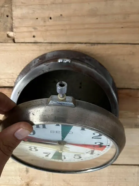 Original Salvaged Seiko Radio Dial ships Clock
