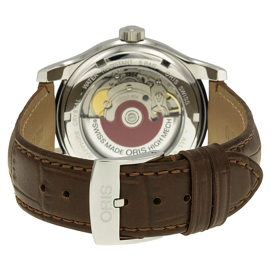 Oris Classic Date Silver Dial Brown Leather Men's Watch 01 733 7578 4331-07 5 18 10