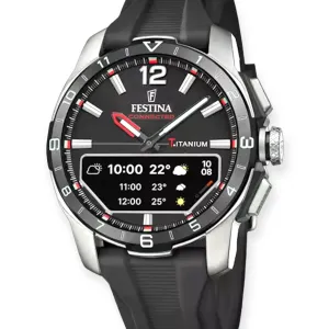 Orologio CONNECTED  F23000/4 in titanio cinturino silicone nero
