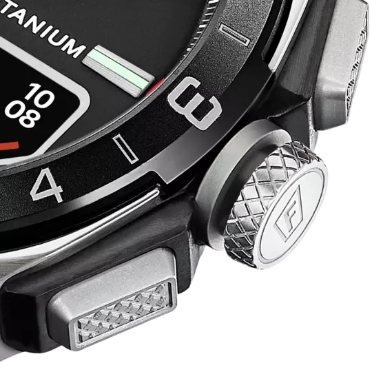 Orologio CONNECTED  F23000/4 in titanio cinturino silicone nero