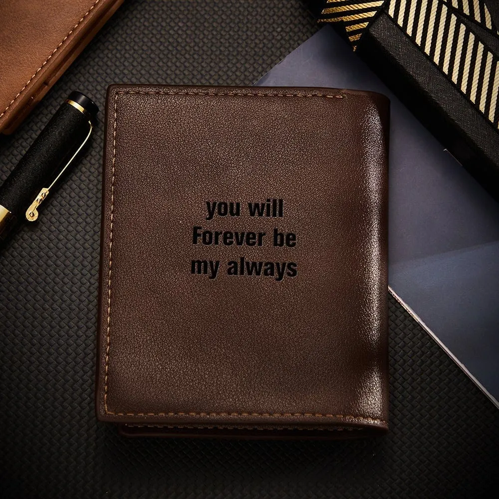 Personalised Photo Wallet With Coin Pocket Valentine's Day Gifts For Him
