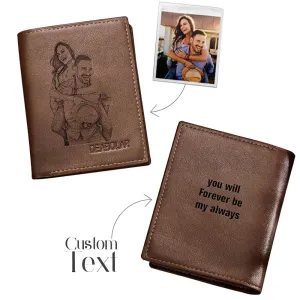 Personalised Photo Wallet With Coin Pocket Valentine's Day Gifts For Him