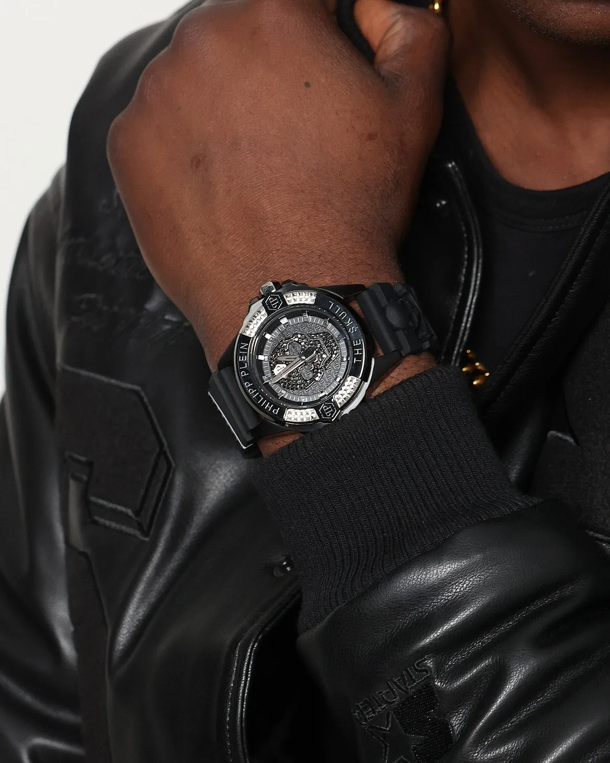 Philipp Plein The $kull Crystal Watch Black/Black