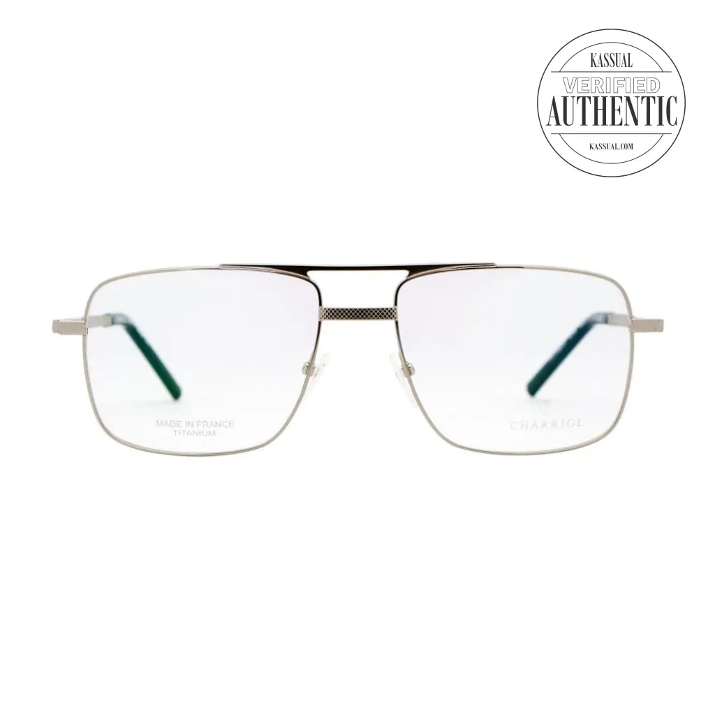 Philippe Charriol Navigator Eyeglasses PC75037 C06 Brushed Silver  58mm 75037