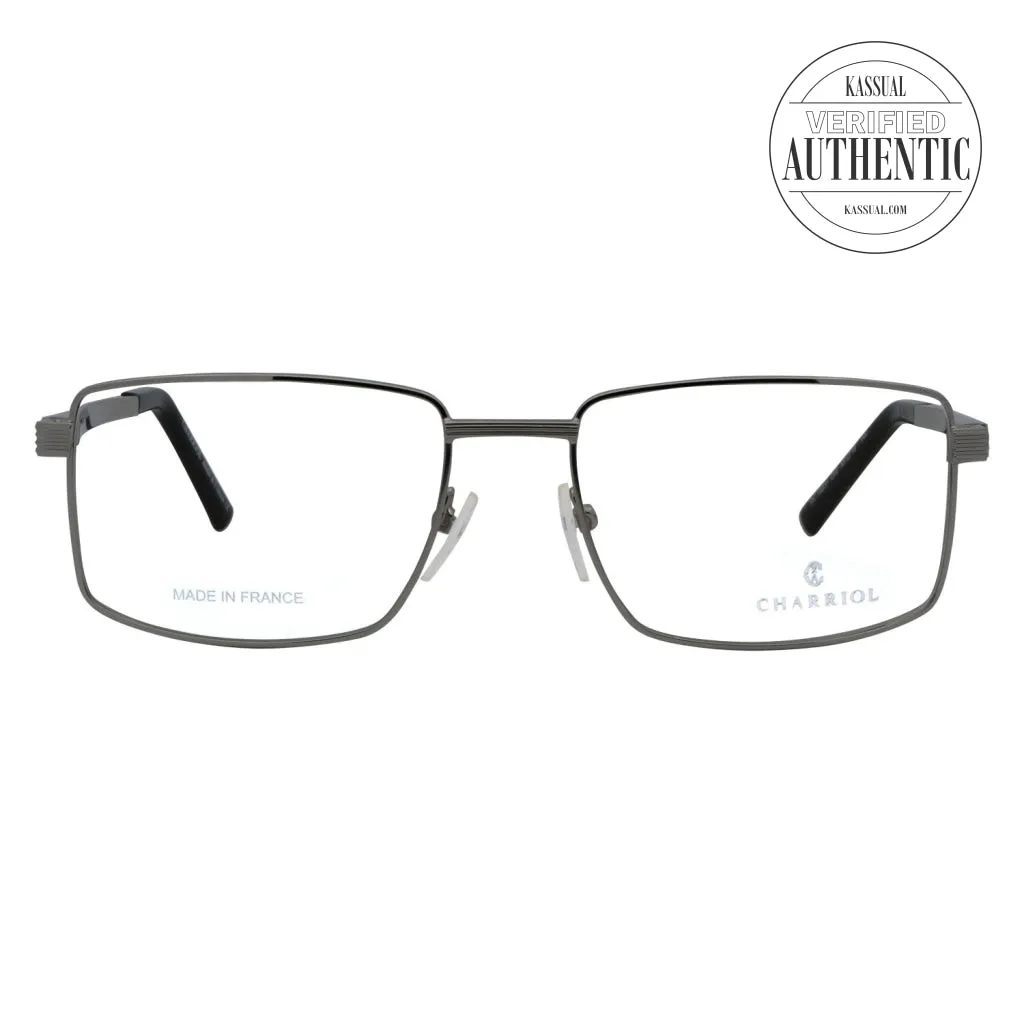 Philippe Charriol Rectangular Eyeglasses PC75031 C02 Silver 55mm 750