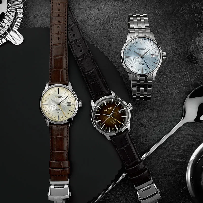 Presage &lsquo;Skydiving&rsquo; Cocktail Time GMT Watch - SSK037J1 40.5mm