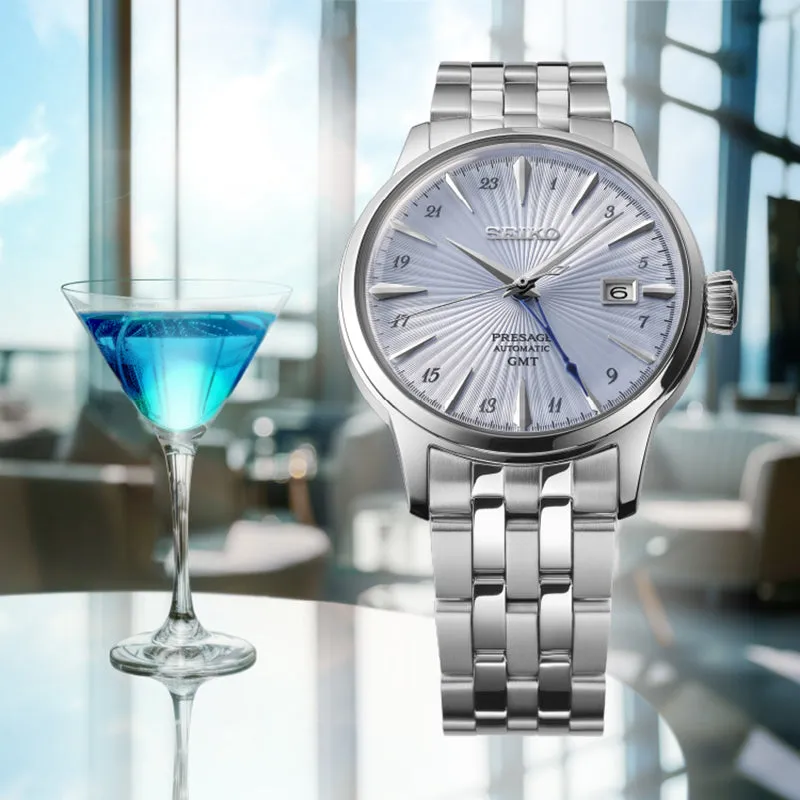 Presage &lsquo;Skydiving&rsquo; Cocktail Time GMT Watch - SSK037J1 40.5mm