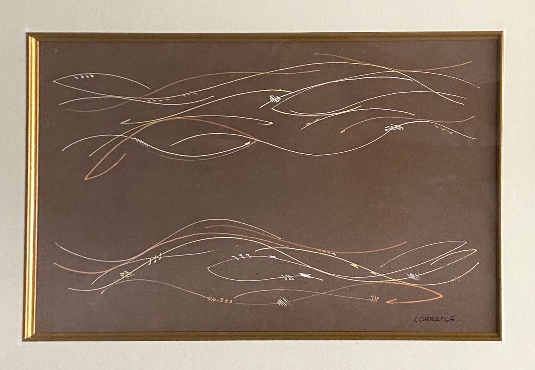 "Sin Título" (Untitled) 1970s Ink on Cardstock Drawing - $15K Appraisal Value!