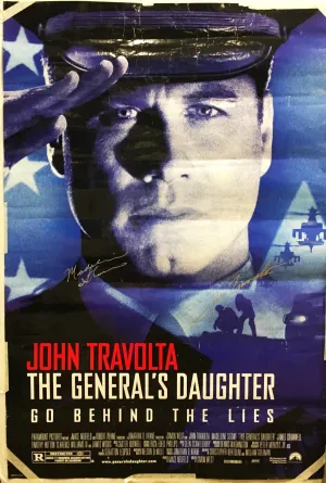 "The General's Daughter" 1999 Movie Poster Signed by John Travolta Madeleine Stowe - $1,000.00 VALUE