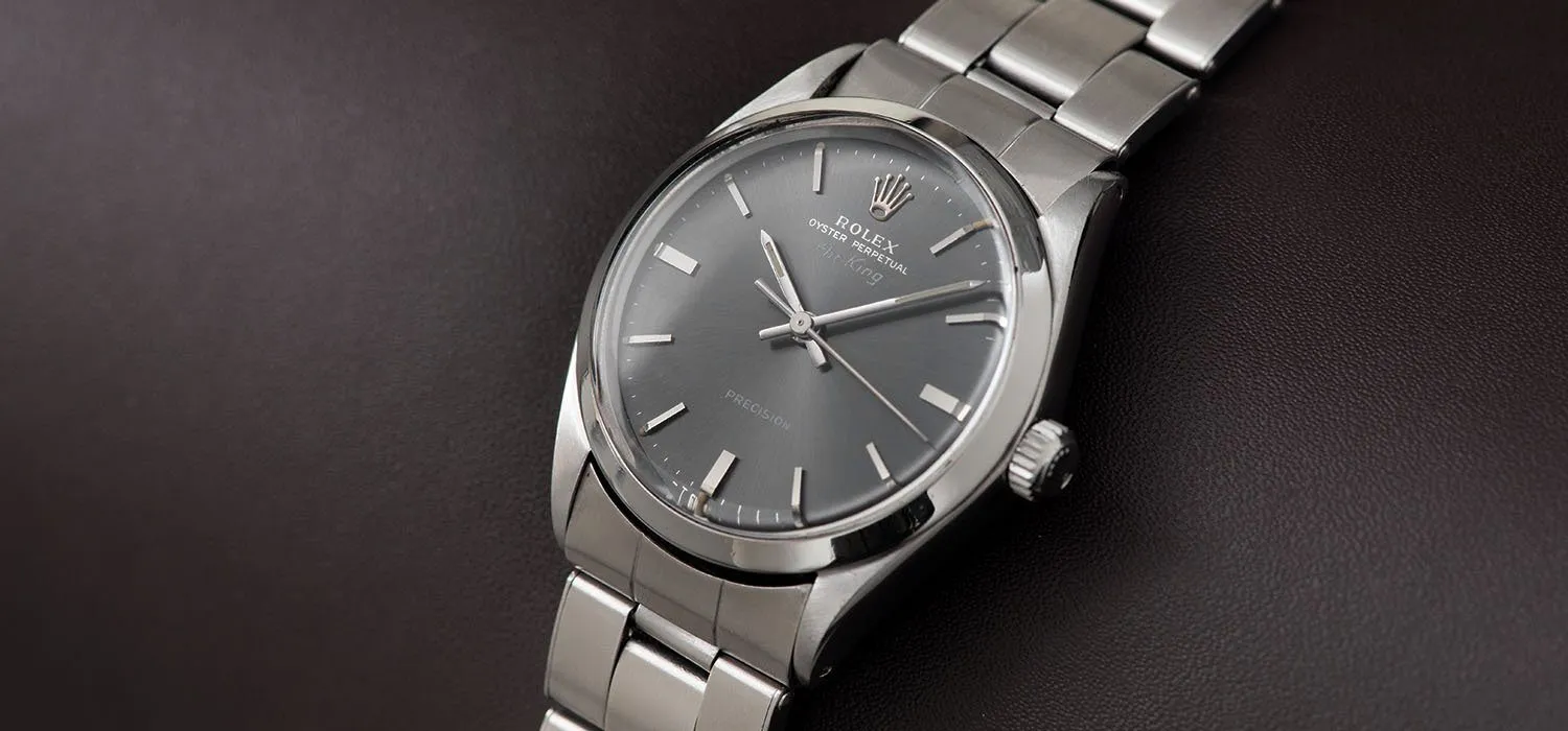 Rolex Air King Ref 5500 Grey Soleil Dial