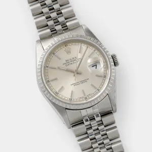 Rolex Datejust Silver Soleil Dial 16220
