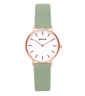 Rose Gold & Sage Watch | Petite
