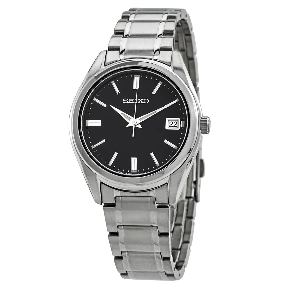 Seiko Classic Quartz Black Dial Men's Watch SUR319P1