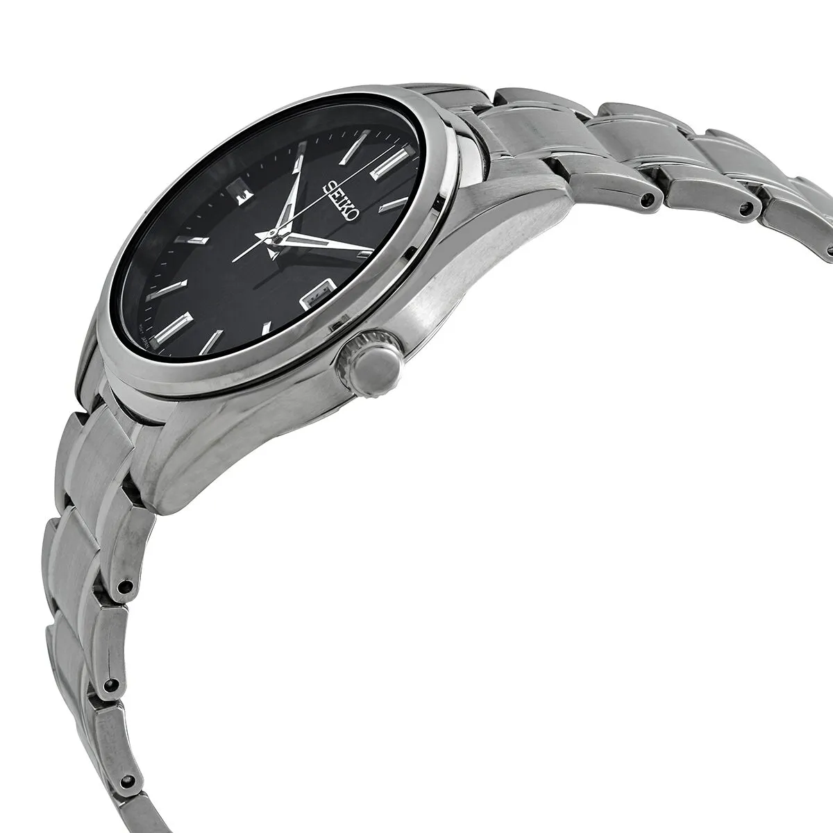 Seiko Classic Quartz Black Dial Men's Watch SUR319P1