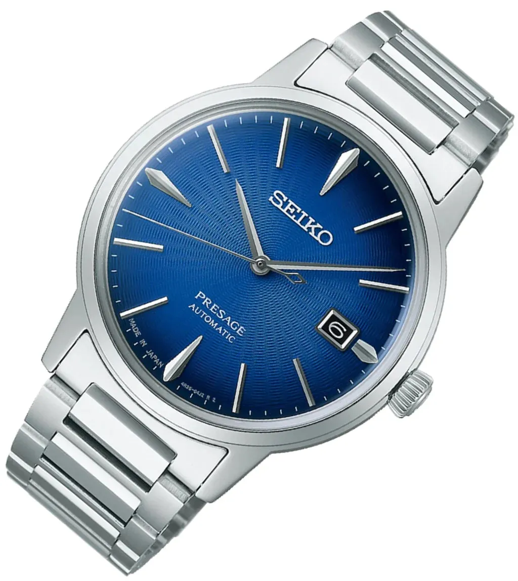 Seiko Gents Blue Dial Automatic Presage Watch